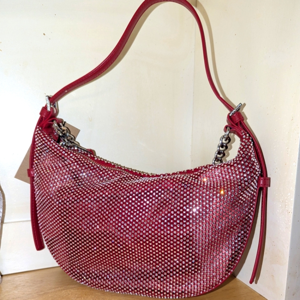 Steve Madden Sparkling Red Dreamin Bag Multi - Picture 3 of 8